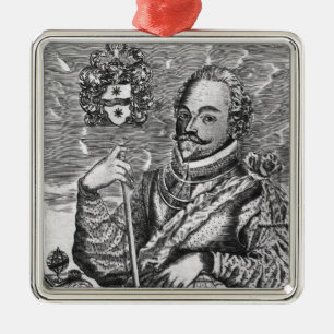 Ornamento De Metal Retrato do senhor Francis Drake