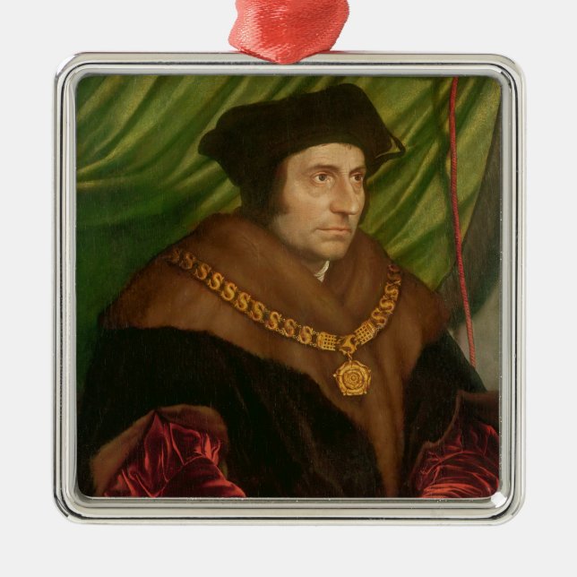 Ornamento De Metal Retrato do senhor Thomas Mais (Frente)