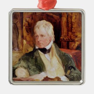 Ornamento De Metal Retrato do senhor Walter Scott