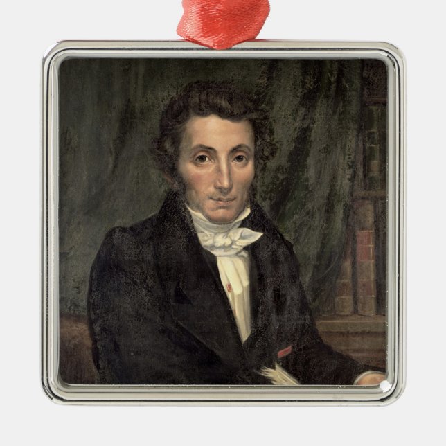 Ornamento De Metal Retrato Rene de Caillie (Frente)