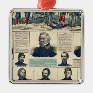 Ornamento De Metal Retratos militares