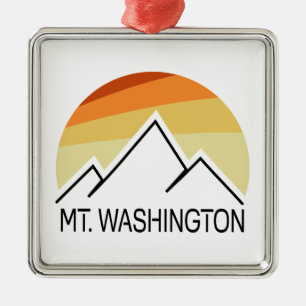 Ornamento De Metal Retro do Monte Washington
