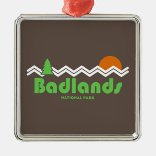 Ornamento De Metal Retro do Parque Nacional das Badlands