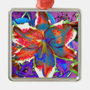 Ornamento De Metal Retro Lily
