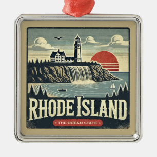 Ornamento De Metal Rhode Island