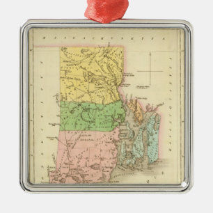 Ornamento De Metal Rhode Island EUA
