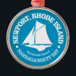 Ornamento De Metal RI de Newport (sloop)<br><div class="desc">Newport,  Rhode Island.</div>