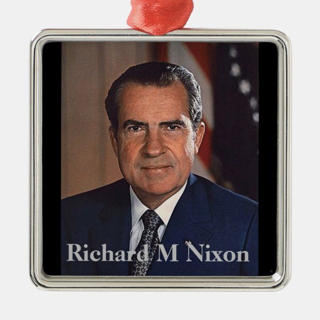 Ornamento De Metal Richard M. Nixon 37.º Presidente (Frente)