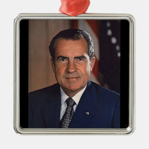 Ornamento De Metal Richard M. Nixon 37.º Presidente