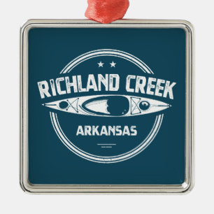 Ornamento De Metal Richland Creek Arkansas Kayaking