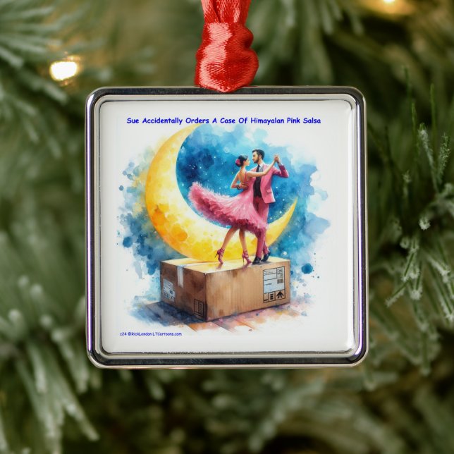 Ornamento De Metal Rick London Rosa Himalayan Salsa Engraçado (Árvore)