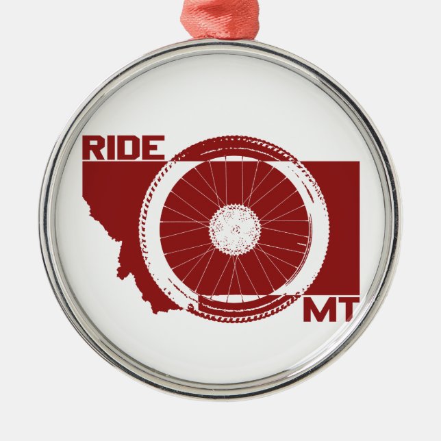 Ornamento De Metal Ride Montana (Frente)