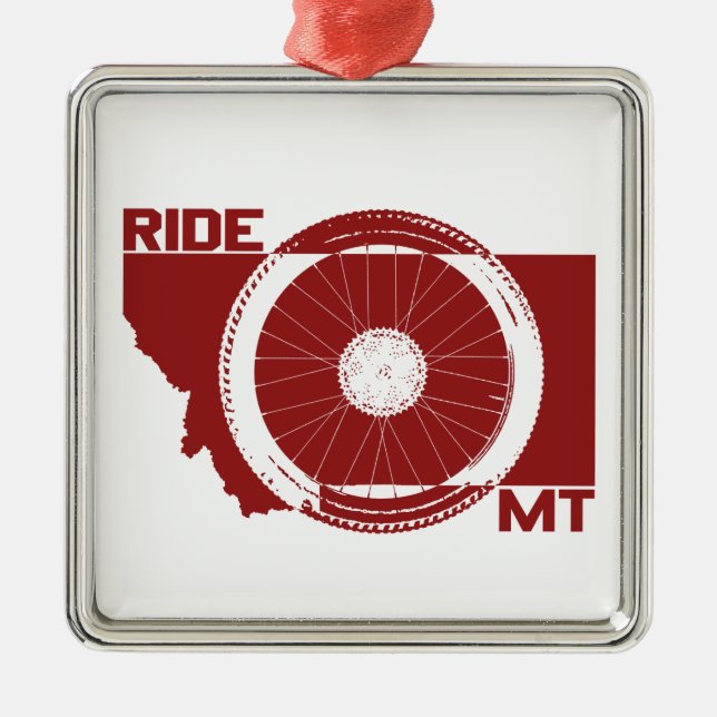 Ornamento De Metal Ride Montana (Frente)