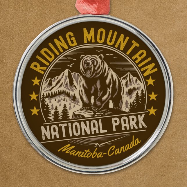 Ornamento De Metal Riding Mountain National Park - Canada (Criador carregado)