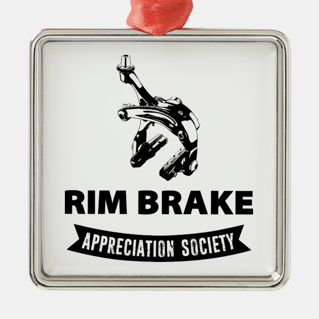 Ornamento De Metal Rim Brake Appreciation Society (Frente)