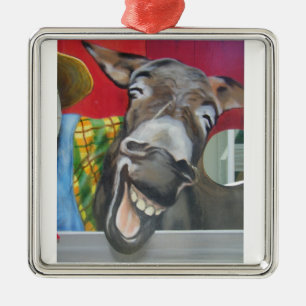 ORNAMENTO DE METAL RINDO DE DONKEY