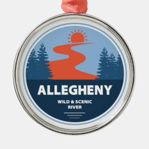 Ornamento De Metal Rio Allegheny Wild E Scenic