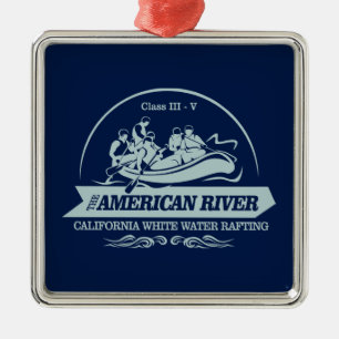 Ornamento De Metal Rio Americano Rafting