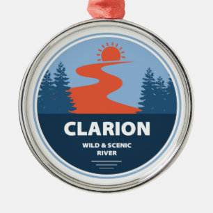 Ornamento De Metal Rio Clarion Wild E Scenic