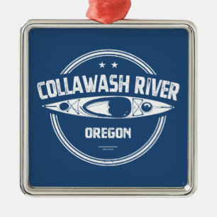 Ornamento De Metal Rio Collawash Oregon Caiaque