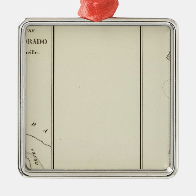 Ornamento De Metal Rio Colorado (Frente)