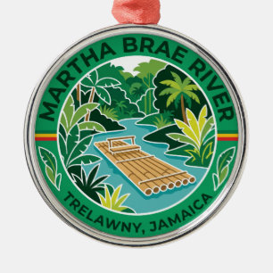 Ornamento De Metal Rio Martha Brae Jamaica