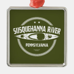 Ornamento De Metal Rio Susquehanna, Pensilvânia