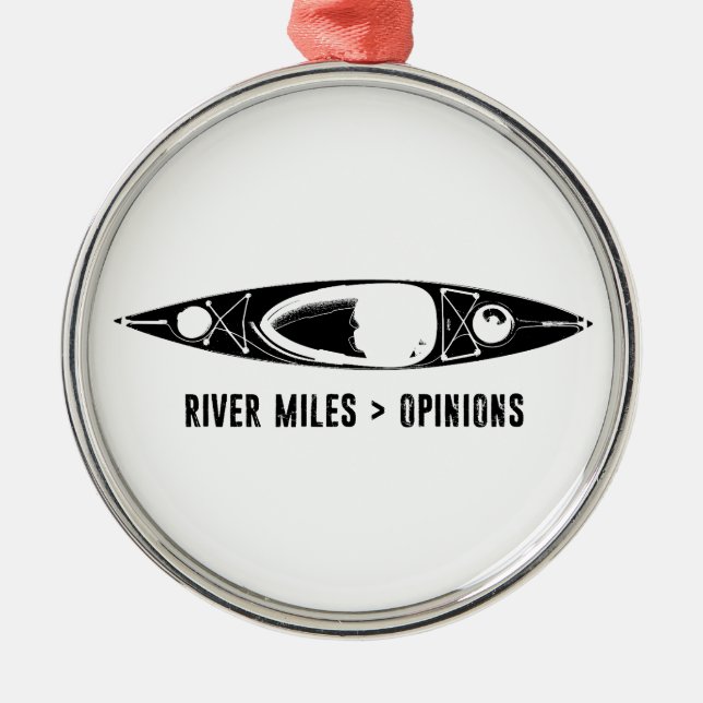 Ornamento De Metal River Miles > Opinions Kayak (Frente)