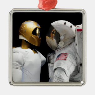 Ornamento De Metal Robonaut 2, uns dexterous, hel 3 do astronauta do