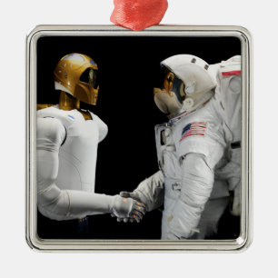 Ornamento De Metal Robonaut 2, uns dexterous, hel 4 do astronauta do