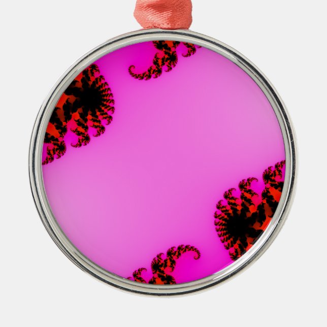 Ornamento De Metal Rochas rosadas (Frente)