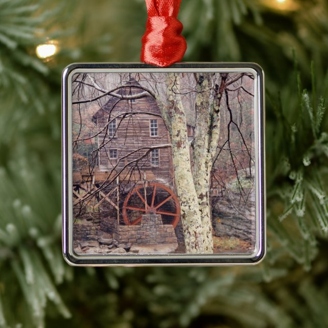 Ornamento De Metal Roda (Árvore)