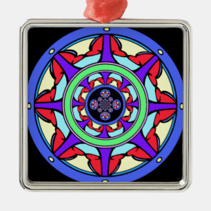 Ornamento De Metal Roda da boa fortuna