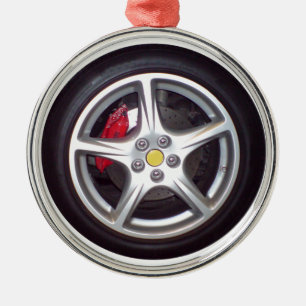 Ornamento De Metal Roda de carro de corridas