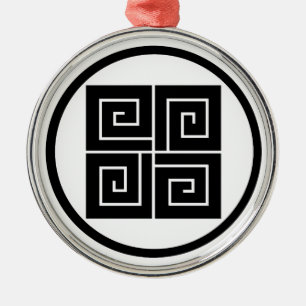 Ornamento De Metal Roda de fio com quatro relâmpagos