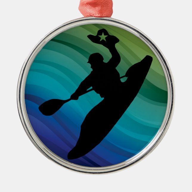 Ornamento De Metal Rodeo Kayak (Frente)