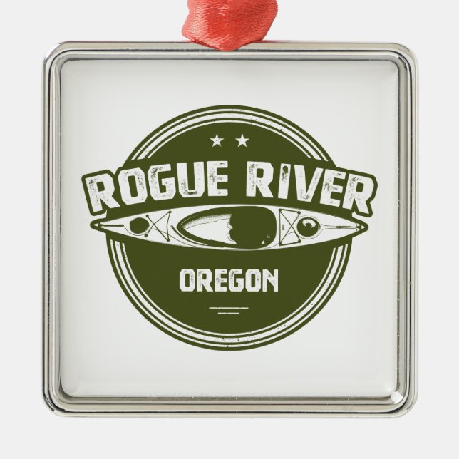Ornamento De Metal Rogue River, Oregon (Frente)