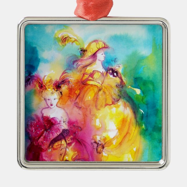 Ornamento De Metal RONDO IN LAGOON / Venetian Masquerade Ball (Frente)