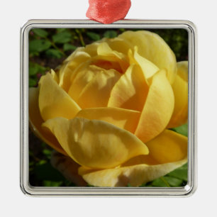 Ornamento De Metal Rosa Amarelo