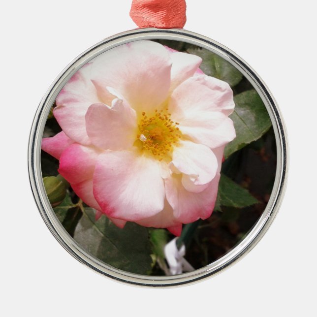 Ornamento De Metal Rosa bonito (Frente)