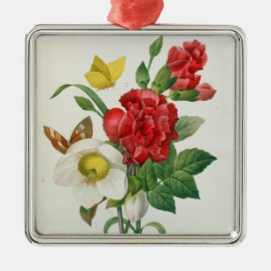 Ornamento De Metal Rosa de Natal, Helleborus niger
