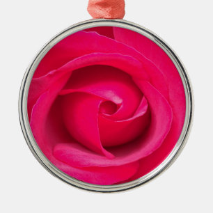Ornamento De Metal Rosa Rosa Vermelha Romântica