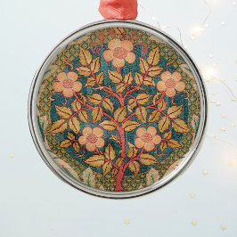 Ornamento De Metal Rosa Wreath Embroiderme Design por William Morris