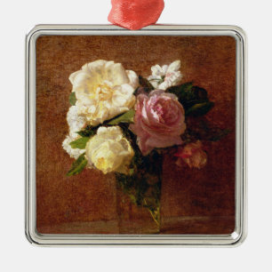 Ornamento De Metal Rosas