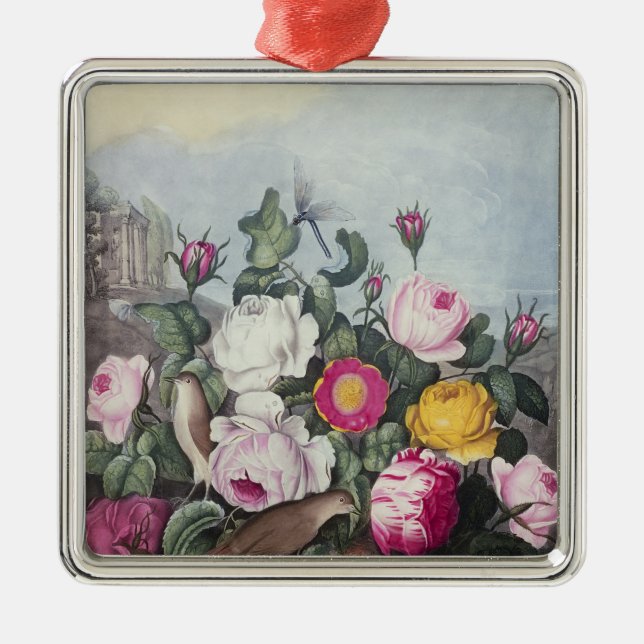 Ornamento De Metal Rosas, 'do templo de Flora (Frente)