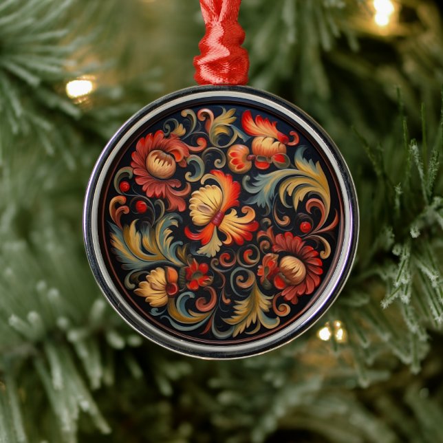 Ornamento De Metal Roseink Modern 6 de 6 (Árvore)