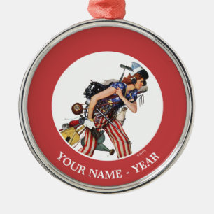 Ornamento De Metal Rosie ao salvamento