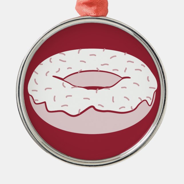 Ornamento De Metal rosquinhas (Frente)