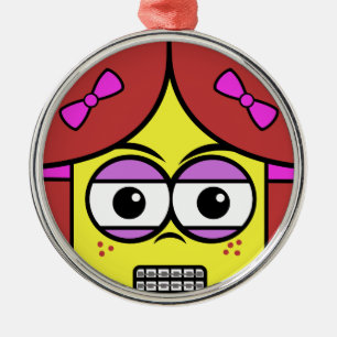 Ornamento De Metal Rosto da Coluna