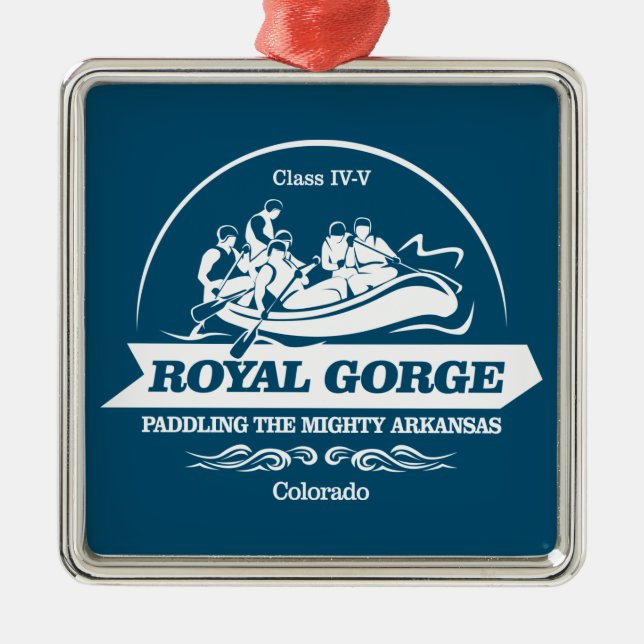 Ornamento De Metal Royal Gorge (rafting2) (Frente)